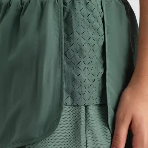 Shop Aje ATHLETICA Perforated Spray Shorts 019 Moss Green