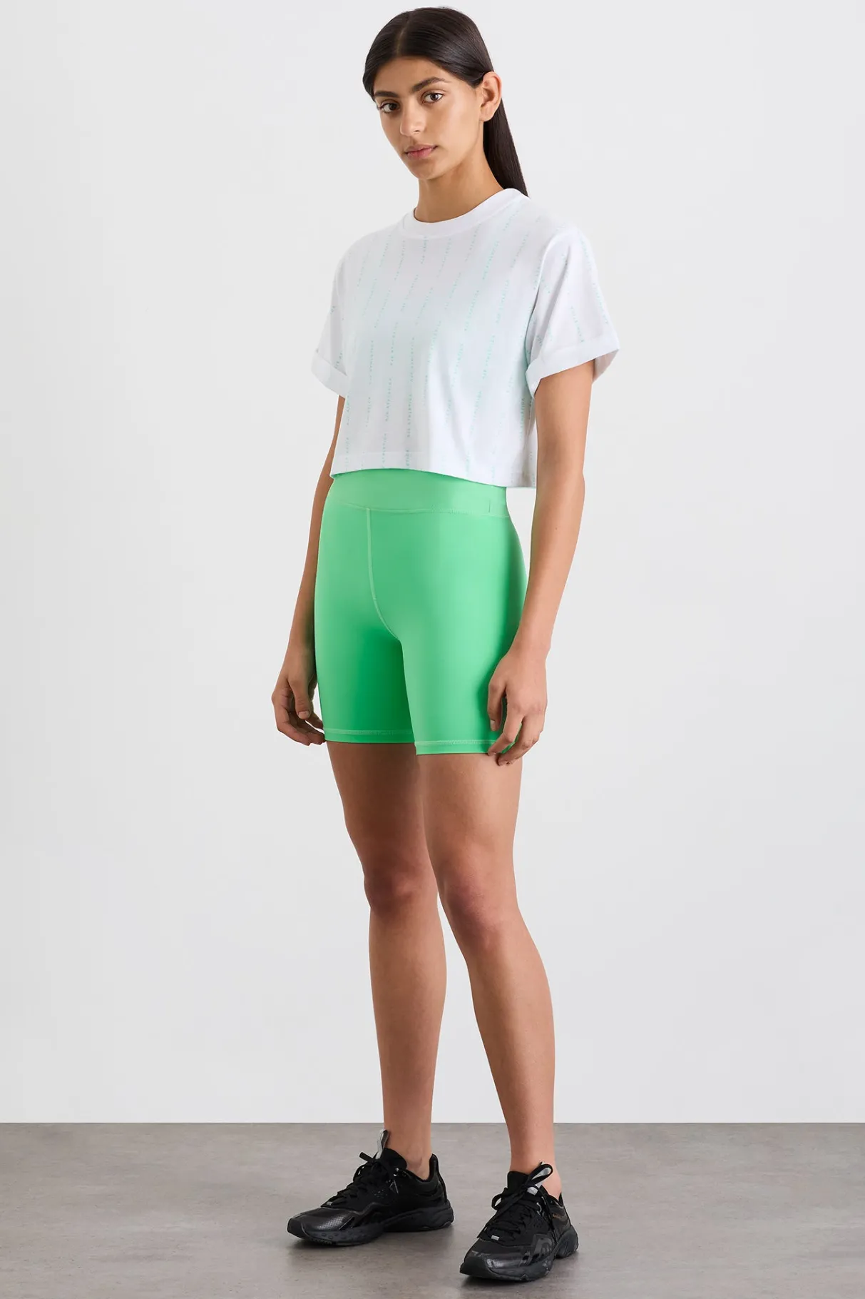 pinstripe_crop_tee__2-1.webp Store Aje ATHLETICA Pinstripe Crop Tee 105 White Marine Green
