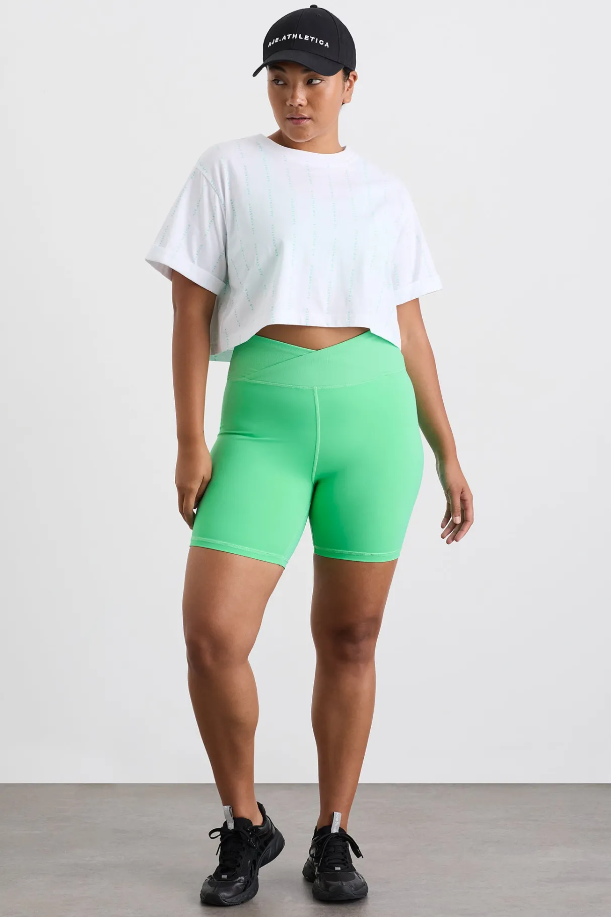 pinstripe_crop_tee__7-1.webp Store Aje ATHLETICA Pinstripe Crop Tee 105 White Marine Green