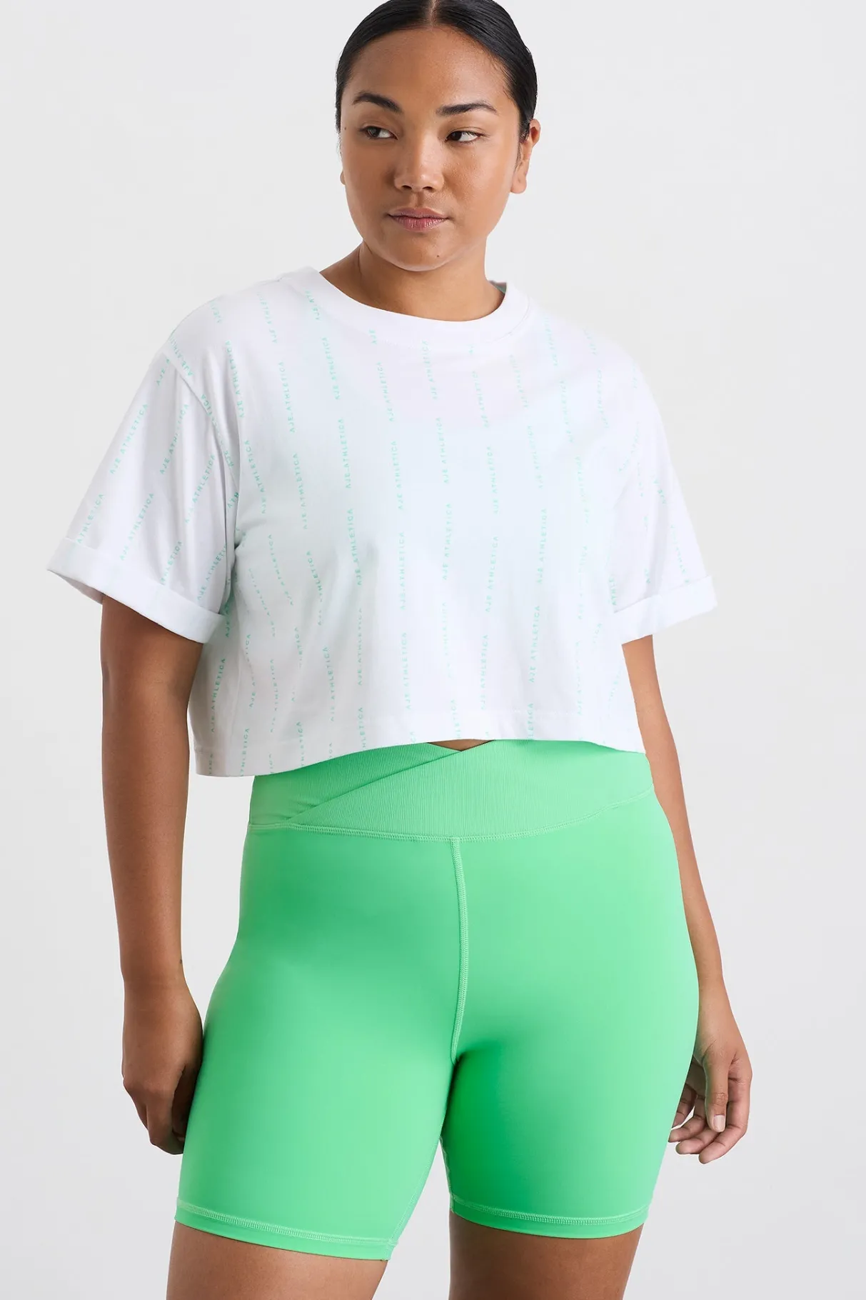 pinstripe_crop_tee__9-1.webp Store Aje ATHLETICA Pinstripe Crop Tee 105 White Marine Green