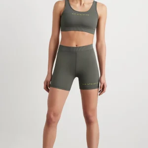Clearance Aje ATHLETICA Pintuck Effect Sports Bra 327 Midnight Grey/Citrus Yellow