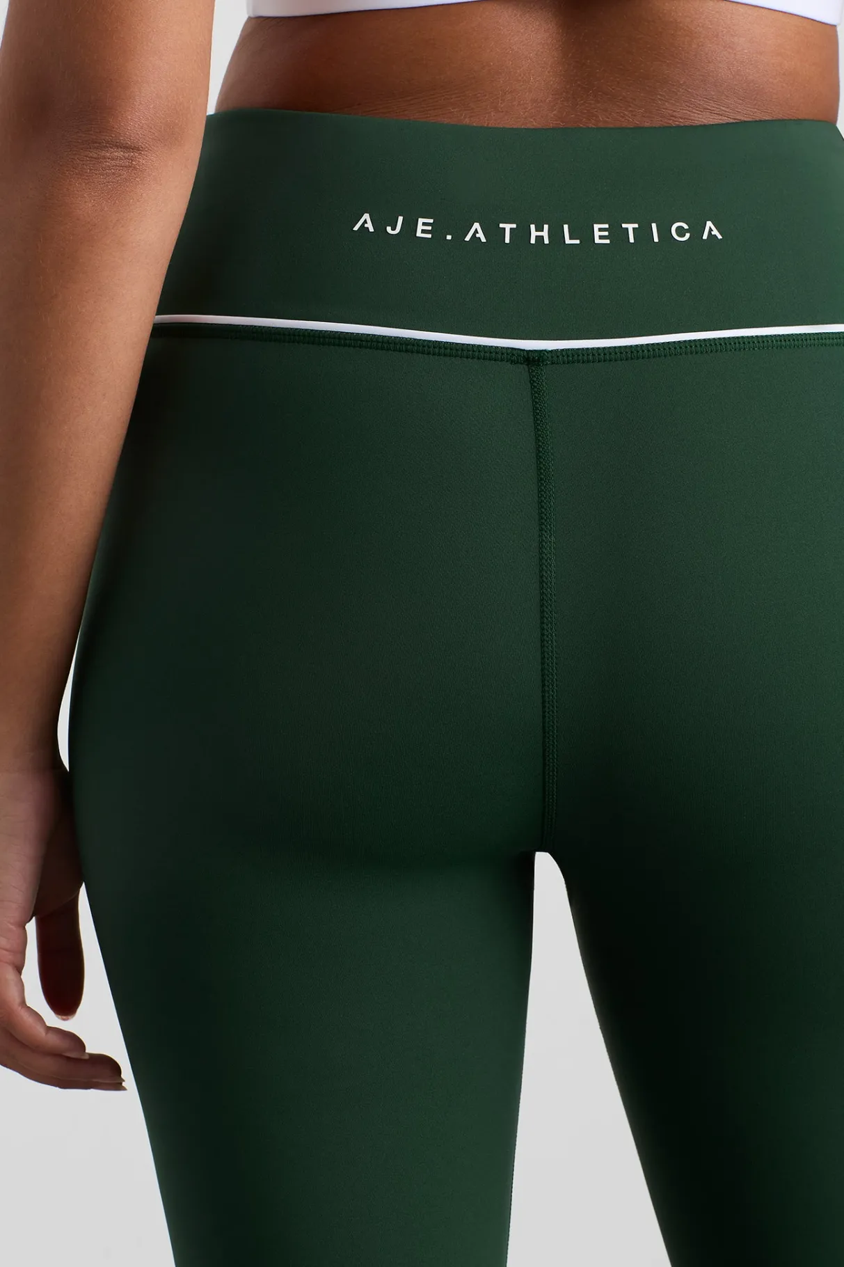 piped_leggings__8.webp Shop Aje ATHLETICA 7/8 Piped Leggings 203 Pine Green White