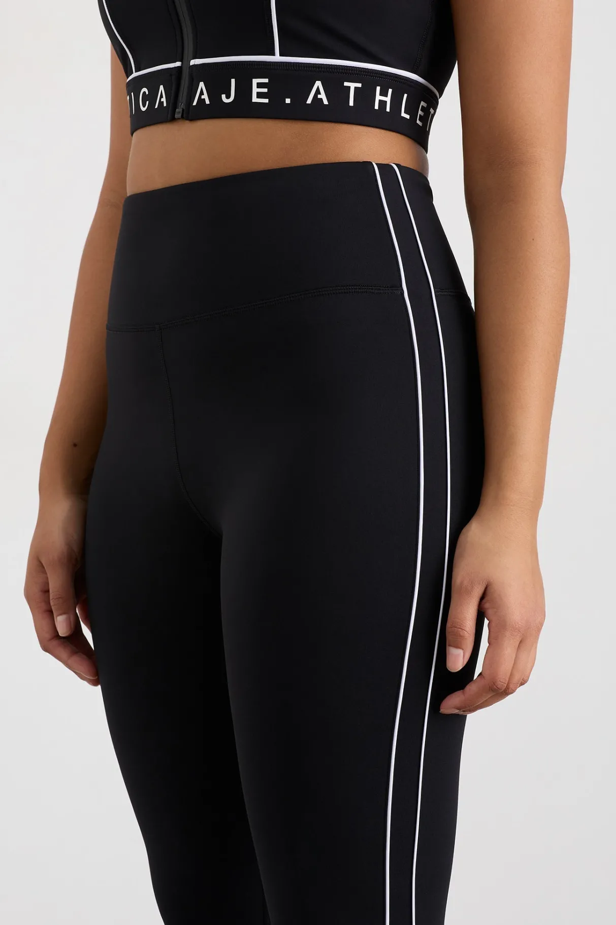 piped_side_ankle_length_legging__7.webp Online Aje ATHLETICA Piped Side Ankle Length Legging 299 Black