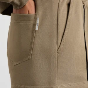 Clearance Aje ATHLETICA Piped Sweat Shorts 638 Soft Khaki Black