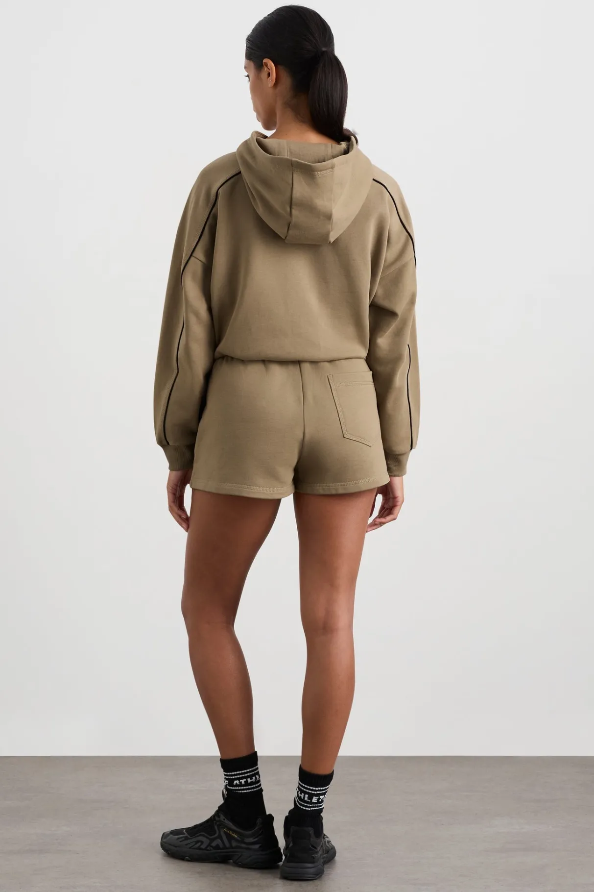 piped_sweat_shorts__5.webp Clearance Aje ATHLETICA Piped Sweat Shorts 638 Soft Khaki Black