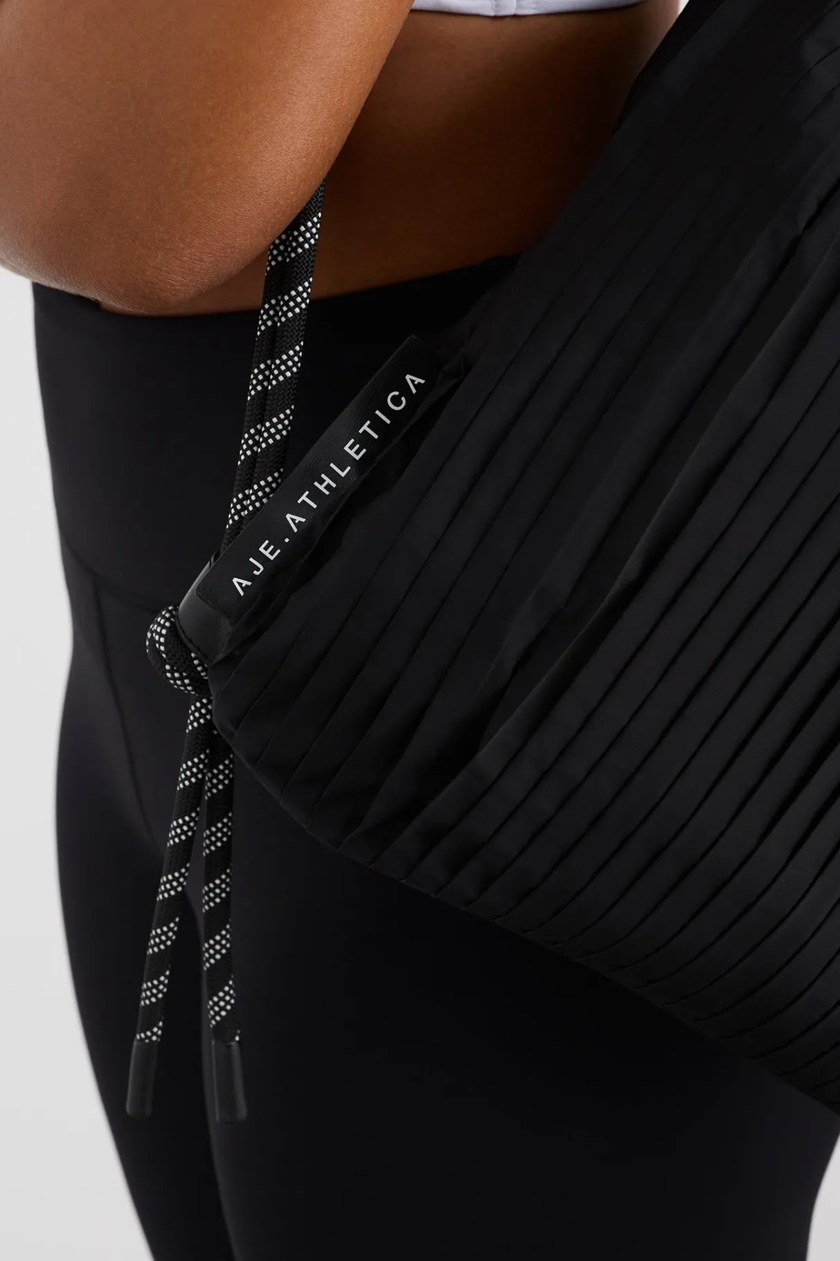 pleated_drawstring_bag__6.webp Outlet Aje ATHLETICA Pleated Drawstring Bag 913 Black