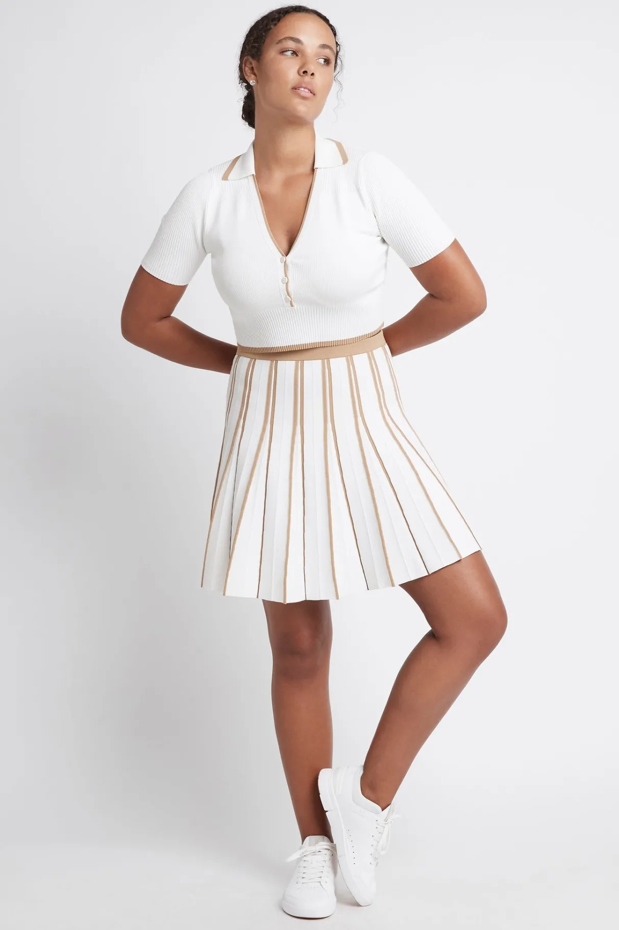 pleated_knit_mini_skirt__10-1.webp Outlet Aje ATHLETICA Pleated Knit Mini Skirt 611 White/Beige