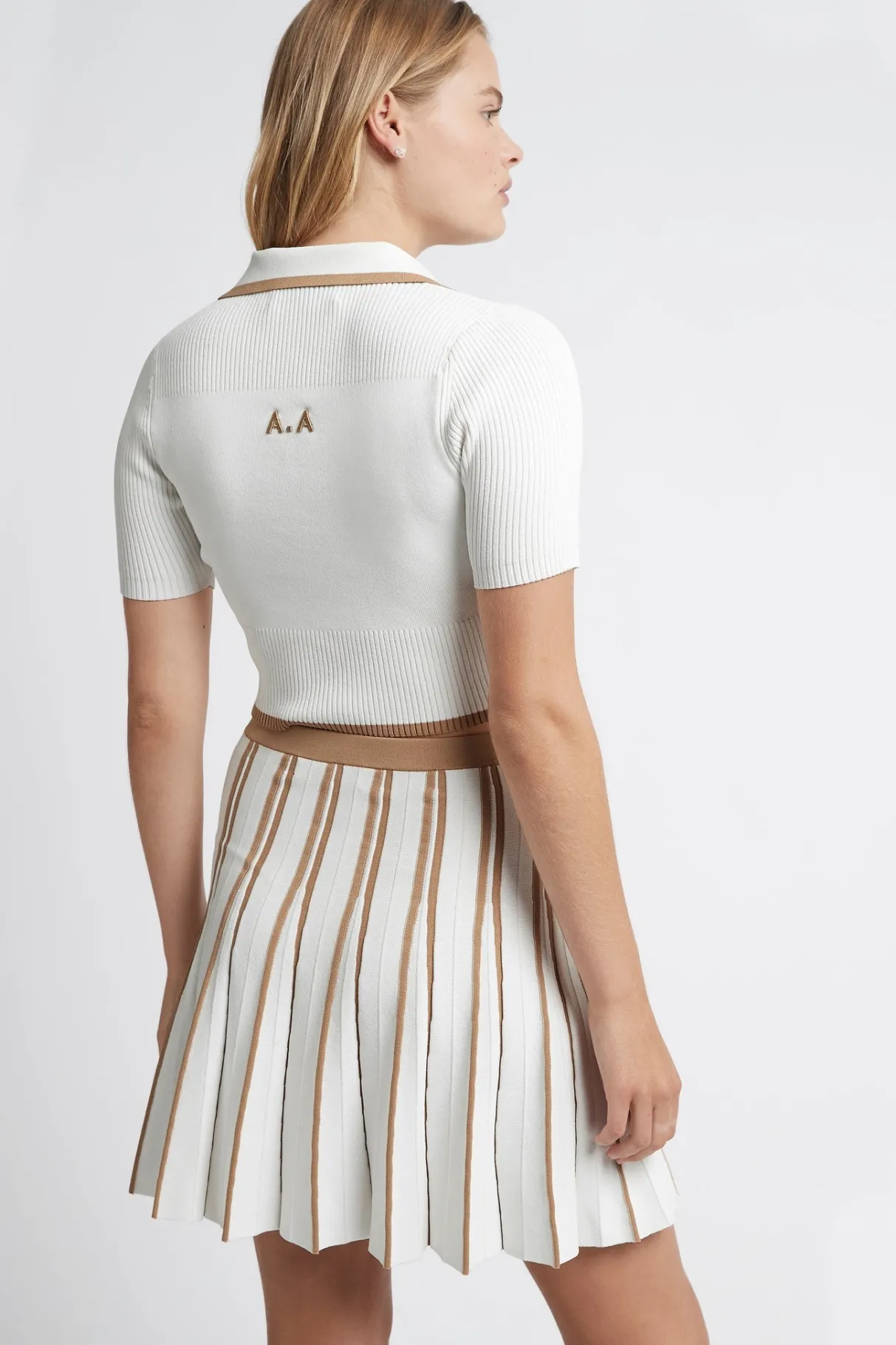 pleated_knit_mini_skirt__4-1.webp Outlet Aje ATHLETICA Pleated Knit Mini Skirt 611 White/Beige