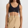 Cheap Aje ATHLETICA Plunge Sports Bra 337 Black