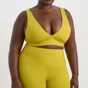 Shop Aje ATHLETICA Plunge Sports Bra 337 Solar Blaze