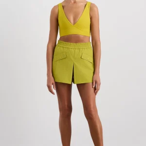 Shop Aje ATHLETICA Plunge Sports Bra 337 Solar Blaze