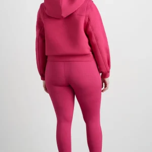 Cheap Aje ATHLETICA Quilted Logo Scuba Hoodie 418 Berry