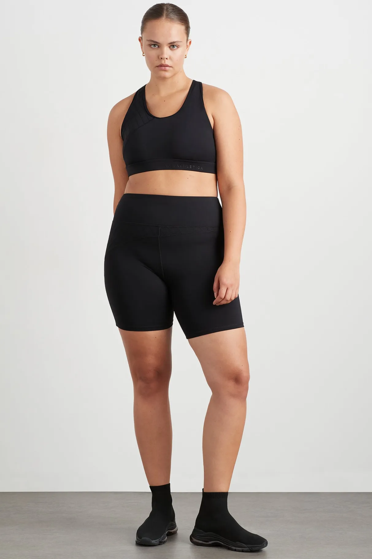 quilted_mid_length_short__10.webp Clearance Aje ATHLETICA Quilted Mid Length Short 629 Black