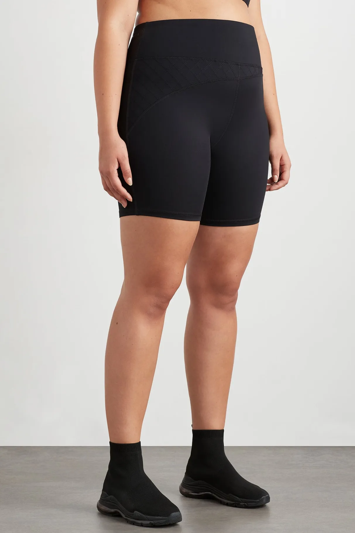 quilted_mid_length_short__11.webp Clearance Aje ATHLETICA Quilted Mid Length Short 629 Black