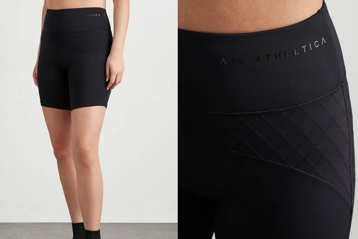 quilted_mid_length_short__14.webp Clearance Aje ATHLETICA Quilted Mid Length Short 629 Black