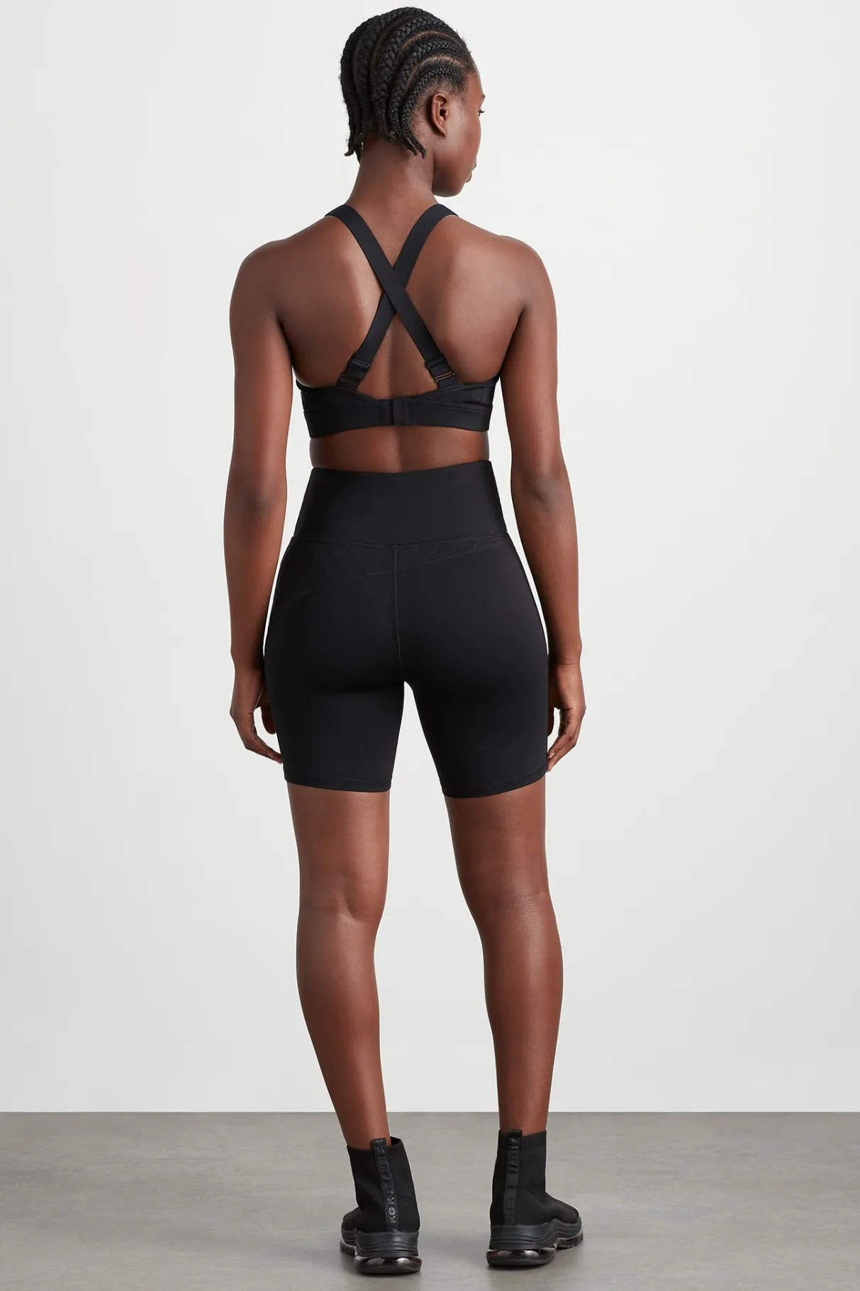 quilted_mid_length_short__4.webp Clearance Aje ATHLETICA Quilted Mid Length Short 629 Black