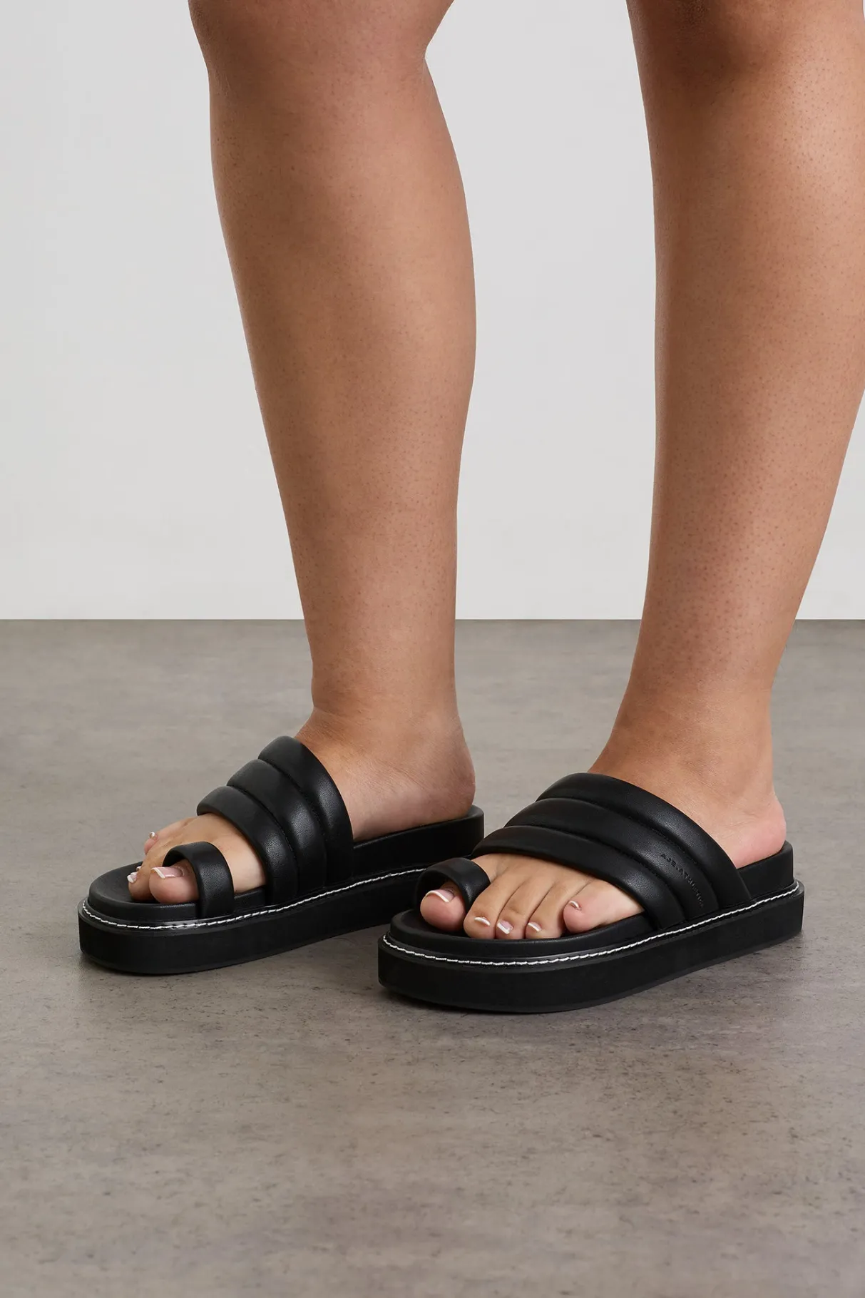 quilted_platform_slide__0.webp Discount Aje ATHLETICA Quilted Platform Slide 915 Black