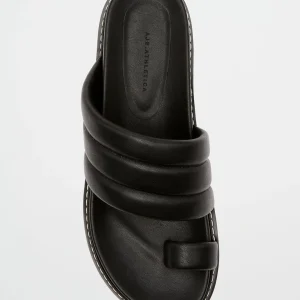 Sale Aje ATHLETICA Quilted Platform Slide 915 Black/White