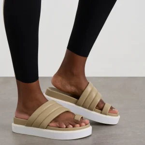 Fashion Aje ATHLETICA Quilted Platform Slide 915 Soft Khaki