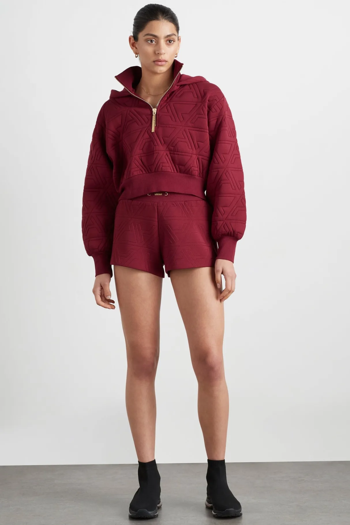 quilted_scuba_hoodie__2.webp Online Aje ATHLETICA Quilted Scuba Hoodie 729 Burnt Burgundy