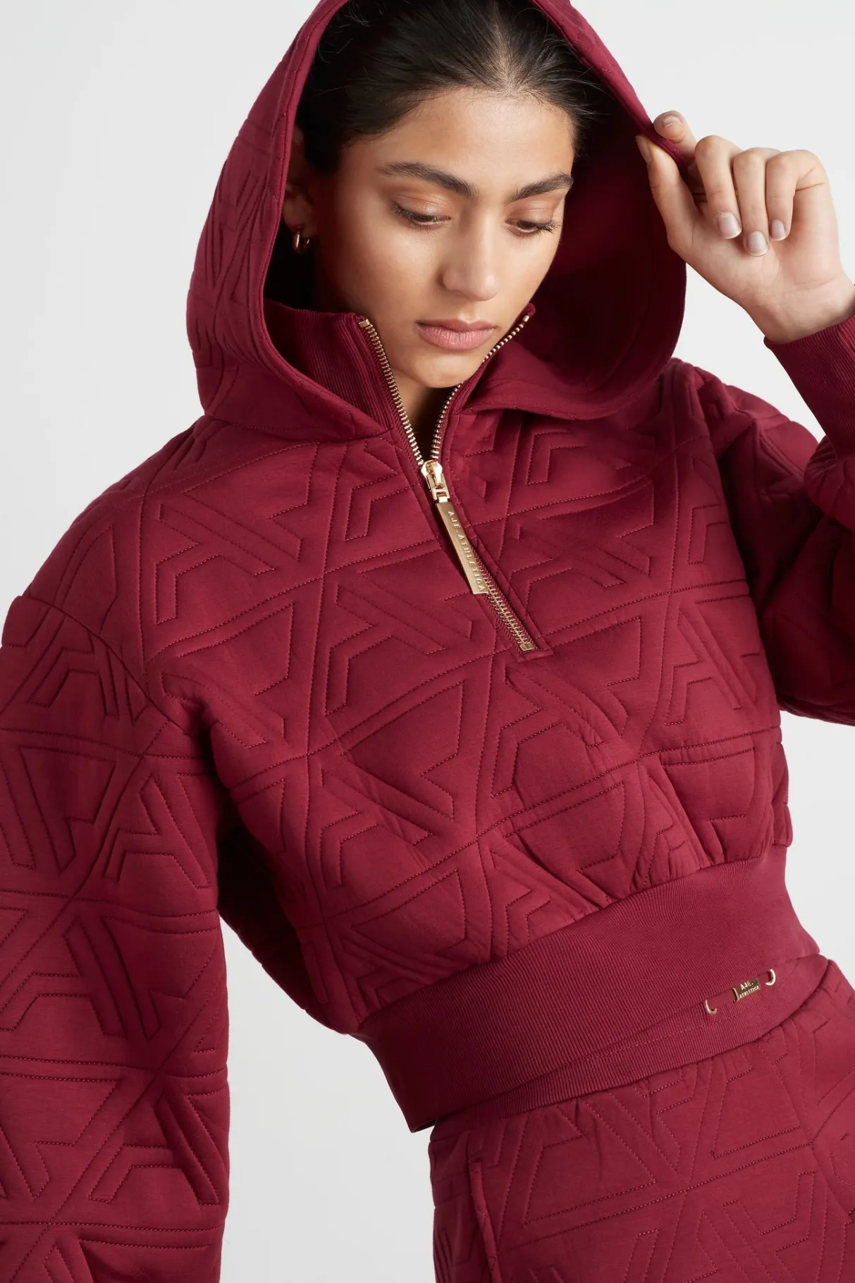 quilted_scuba_hoodie__3.webp Online Aje ATHLETICA Quilted Scuba Hoodie 729 Burnt Burgundy