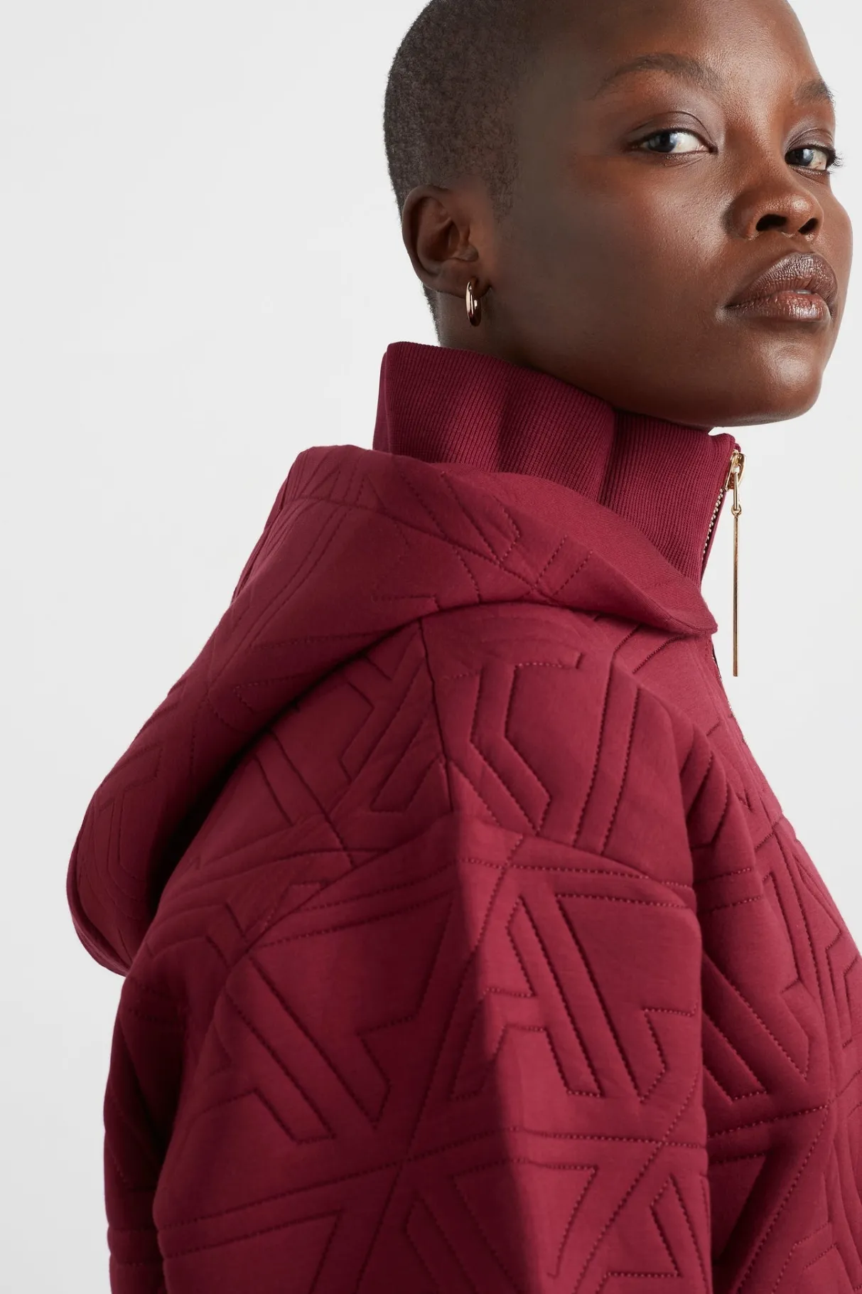 quilted_scuba_hoodie__9.webp Online Aje ATHLETICA Quilted Scuba Hoodie 729 Burnt Burgundy