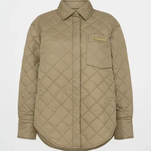 Store Aje ATHLETICA Quilted Shirt 421 Soft Khaki
