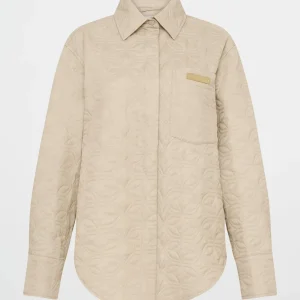 Clearance Aje ATHLETICA Quilted Shirt 406 Moonstone Grey