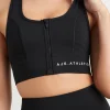 Store Aje ATHLETICA Quilted Zip Front Bra 329 Black/White