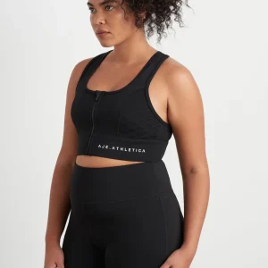 Store Aje ATHLETICA Quilted Zip Front Bra 329 Black/White