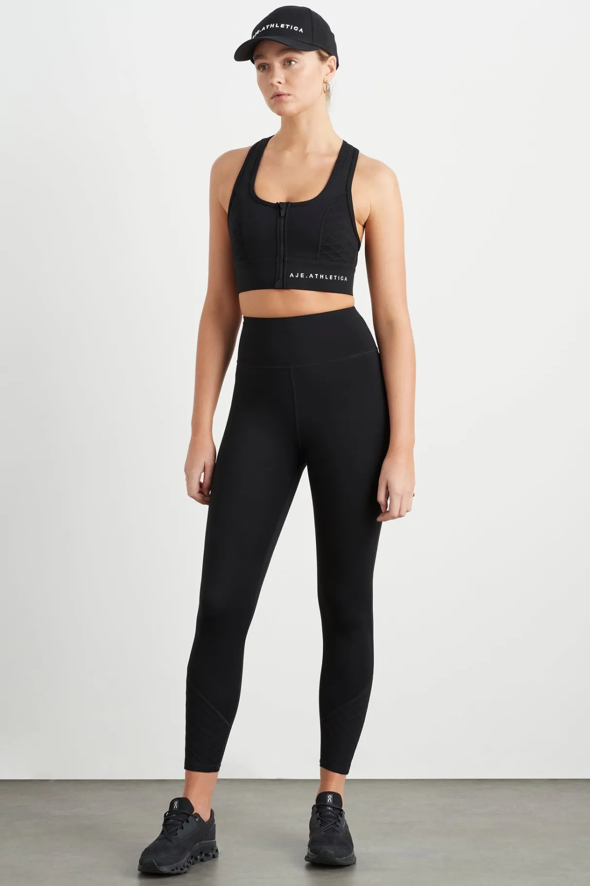 quilted_zip_front_bra__3-1.webp Store Aje ATHLETICA Quilted Zip Front Bra 329 Black/White