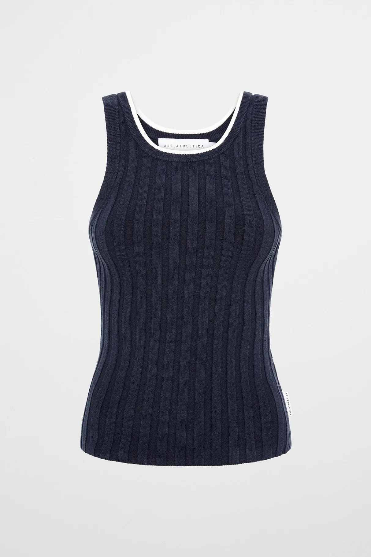 racer_split_knit_top__1-1.webp Fashion Aje ATHLETICA Racer Split Knit Top 107 Galaxy Blue