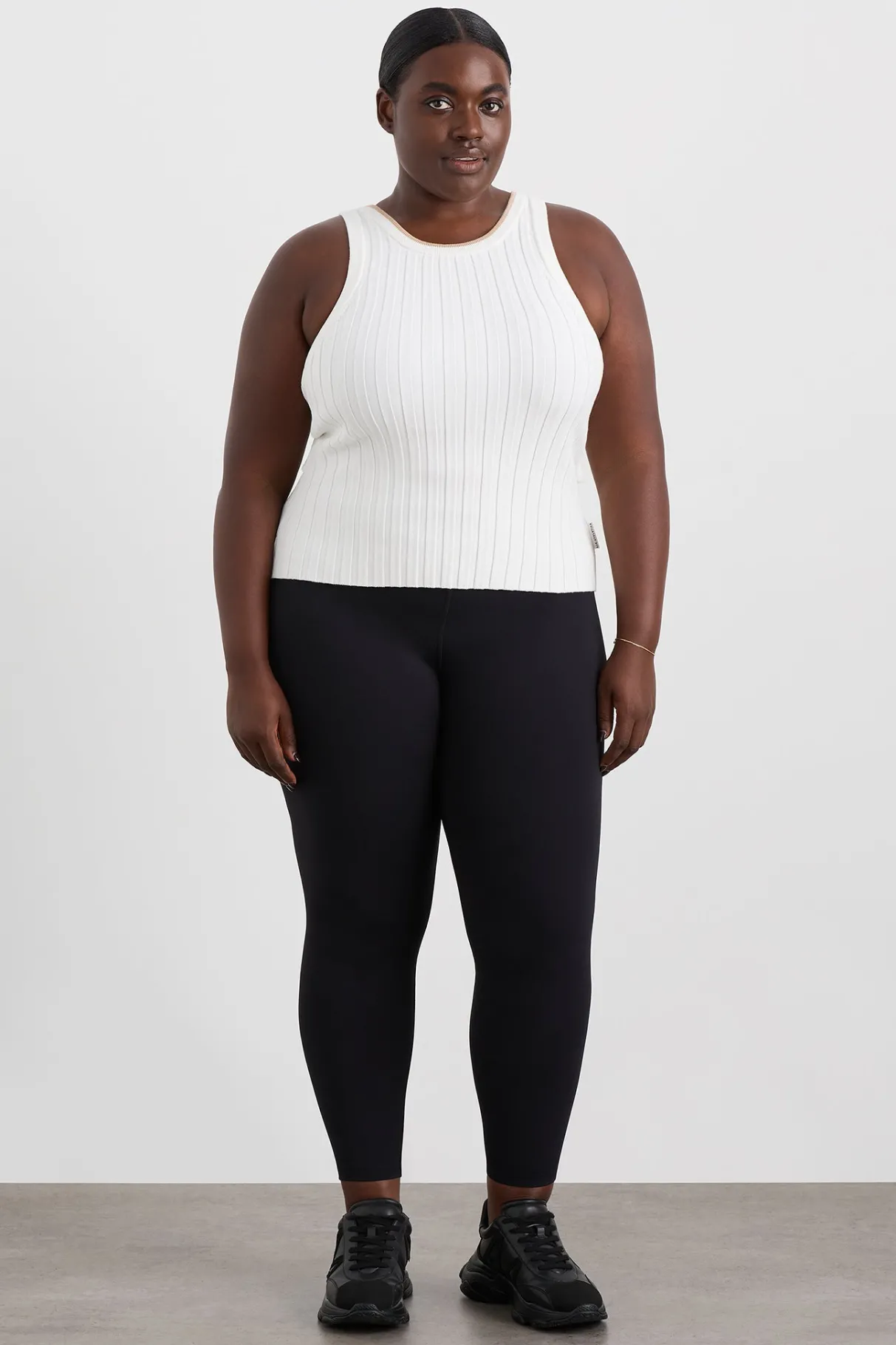 racer_split_knit_top__10.webp Discount Aje ATHLETICA Racer Split Knit Top 107 White/Natural Tan