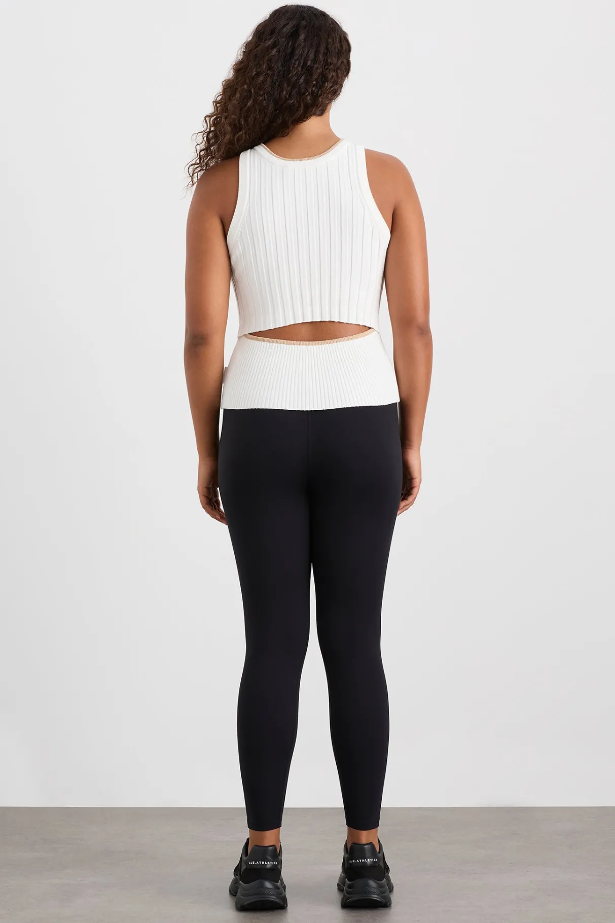racer_split_knit_top__8.webp Discount Aje ATHLETICA Racer Split Knit Top 107 White/Natural Tan