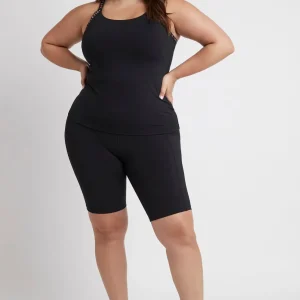 Best Aje ATHLETICA Racerback Singlet 113 Black/Tangerine Orange