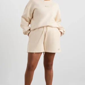 Fashion Aje ATHLETICA Relaxed Logo Crew Jumper 417 Rice White