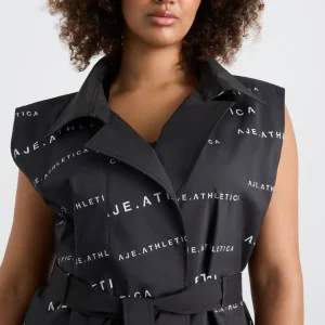 Hot Aje ATHLETICA Reversible Sleeveless Trench 703 Black