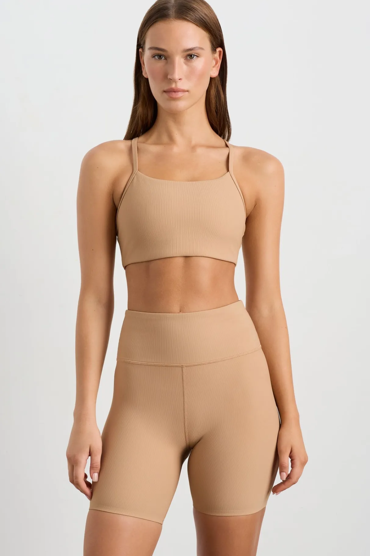 ribbed_active_sports_bra__0.webp Best Sale Aje ATHLETICA Ribbed Active Sports Bra 149 Natural Tan