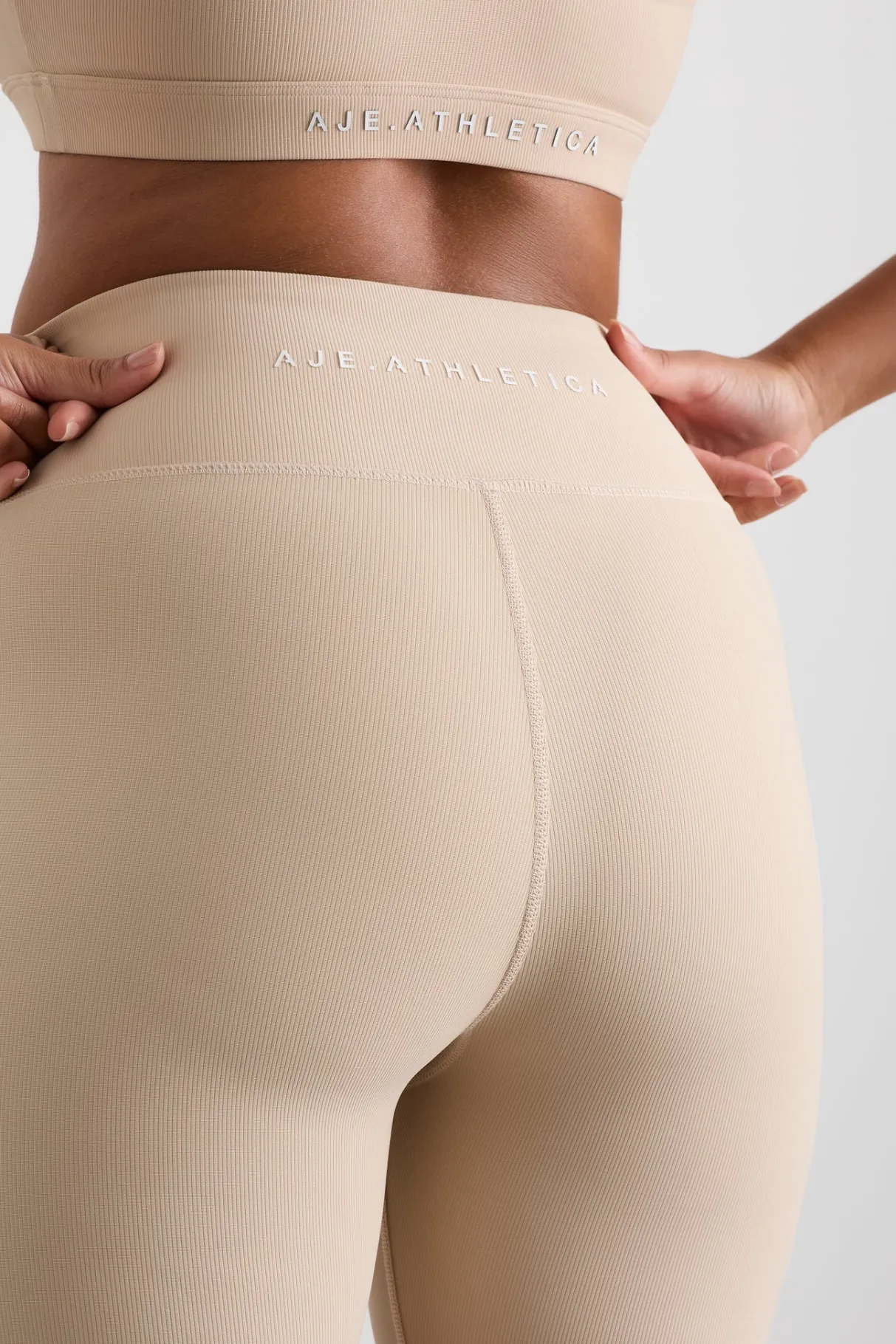ribbed_bike_short__8.webp Flash Sale Aje ATHLETICA Ribbed Bike Short 601 Latte Beige