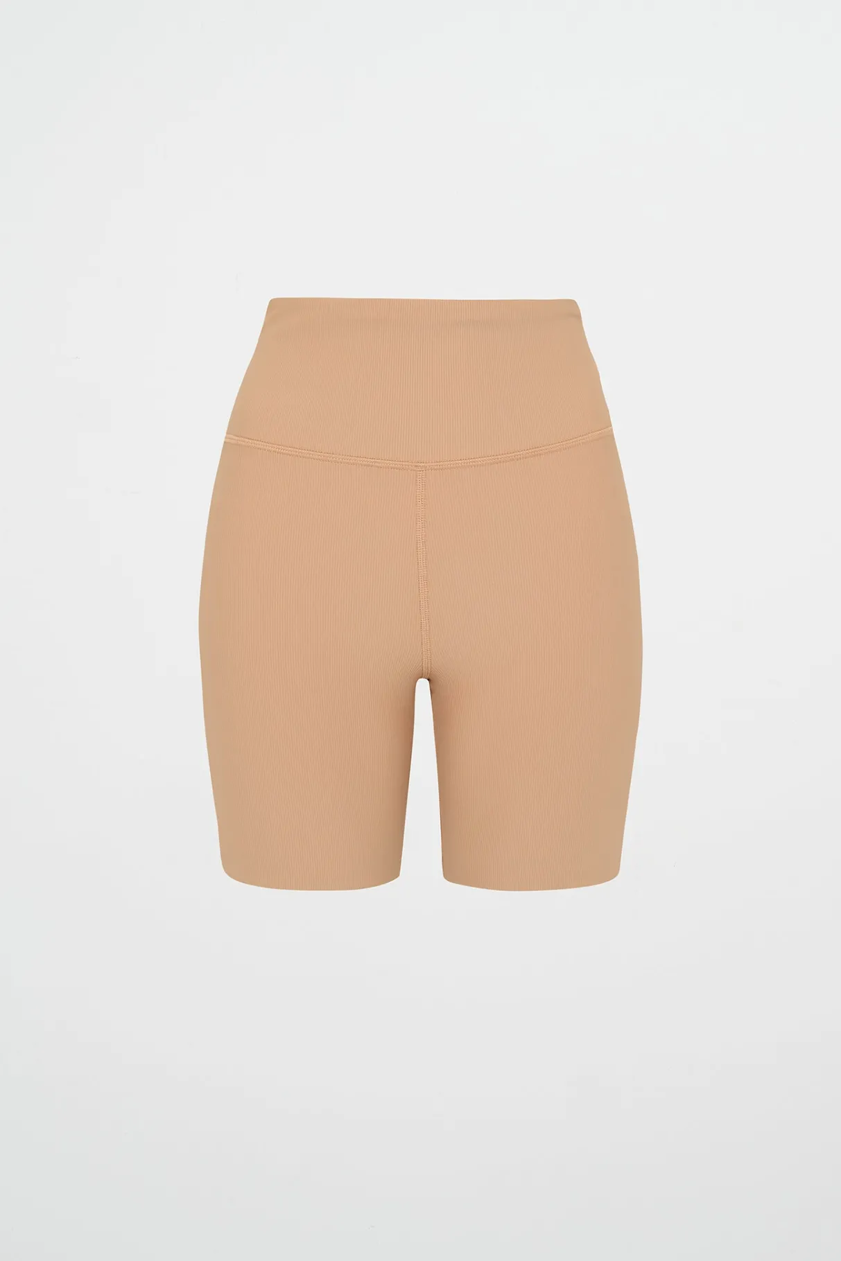ribbed_mid_length_bike_short__1-1.webp Best Sale Aje ATHLETICA Ribbed Mid Length Bike Short 601 Natural Tan