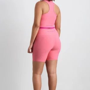 Sale Aje ATHLETICA Ribbed Mid Length Bike Short 601 Deep Blush