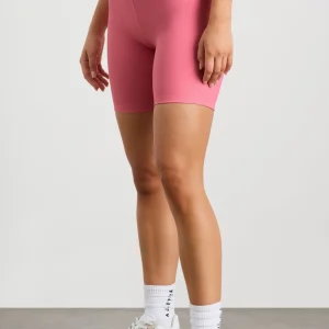 Sale Aje ATHLETICA Ribbed Mid Length Bike Short 601 Deep Blush