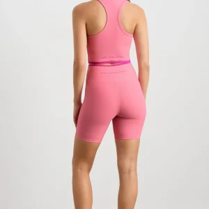 Sale Aje ATHLETICA Ribbed Mid Length Bike Short 601 Deep Blush