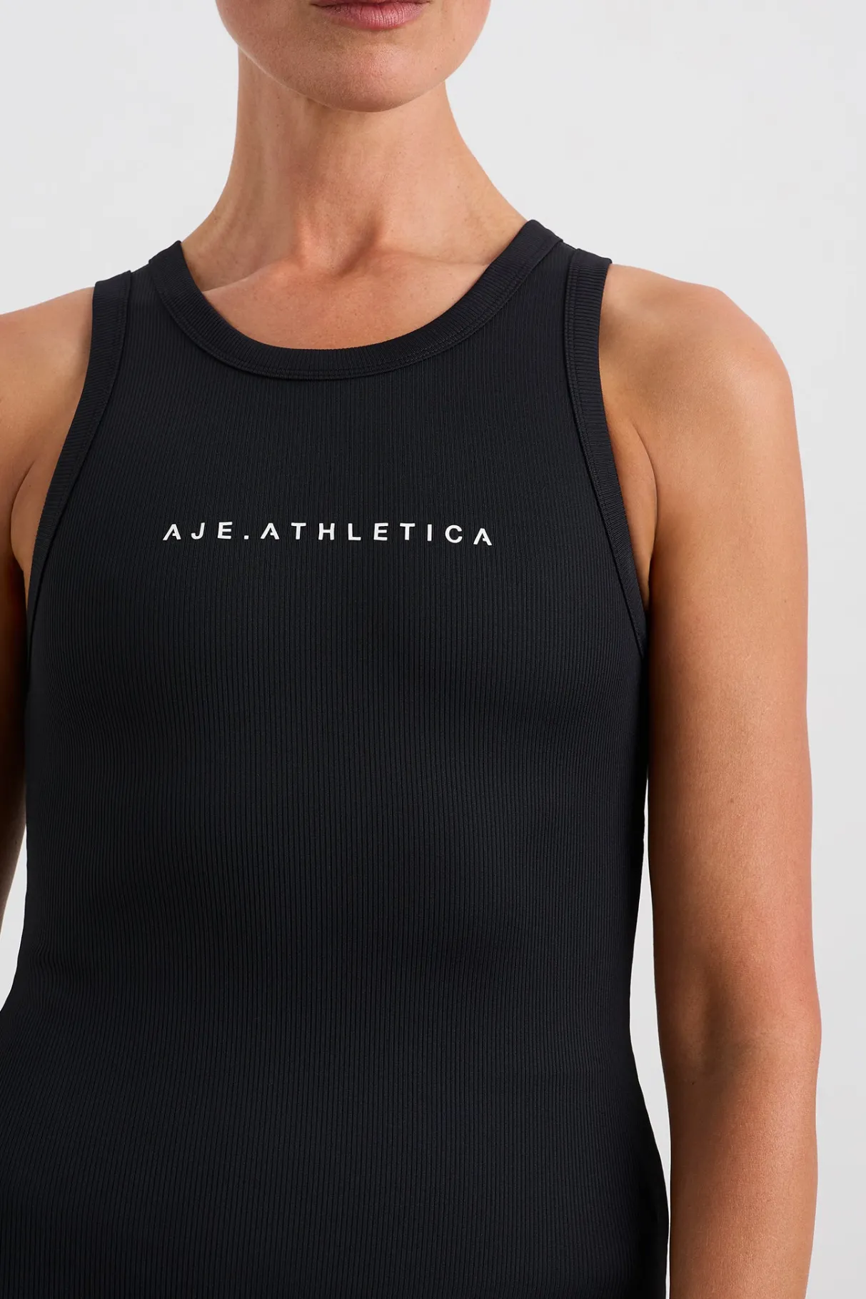 ribbed_racer_singlet__3-1.webp Hot Aje ATHLETICA Ribbed Racer Singlet 810 Black