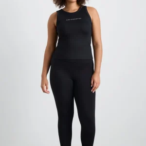 Hot Aje ATHLETICA Ribbed Racer Singlet 810 Black