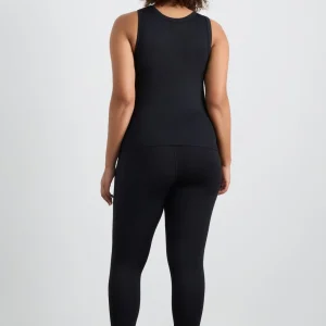 Hot Aje ATHLETICA Ribbed Racer Singlet 810 Black
