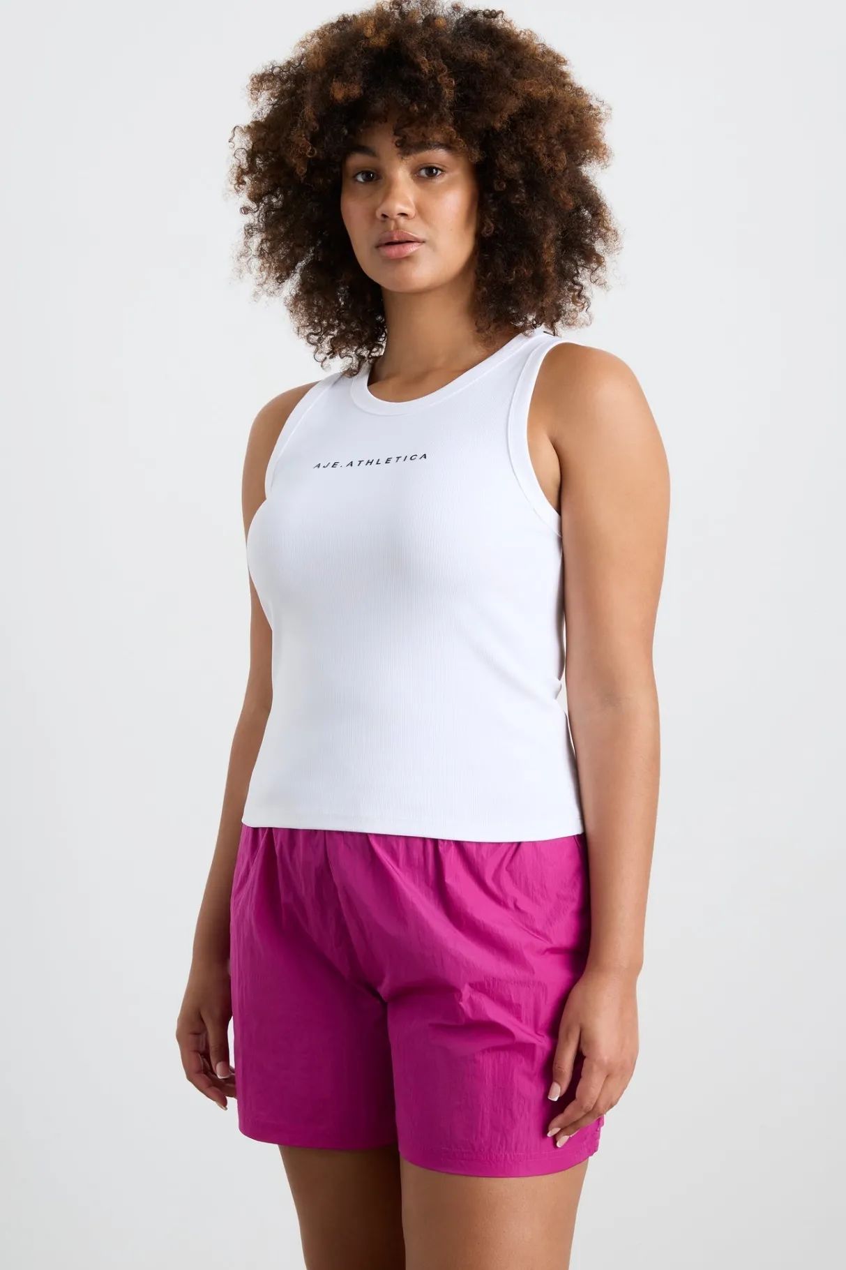 ribbed_racer_singlet__9.webp Best Sale Aje ATHLETICA Ribbed Racer Singlet 810 White