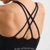 Store Aje ATHLETICA Ruched Crossback Bra 353 Black