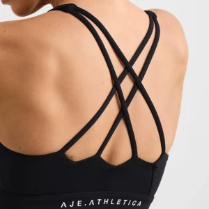 Store Aje ATHLETICA Ruched Crossback Bra 353 Black