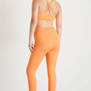 Clearance Aje ATHLETICA Ruched Crossback Bra 353 Soft Apricot